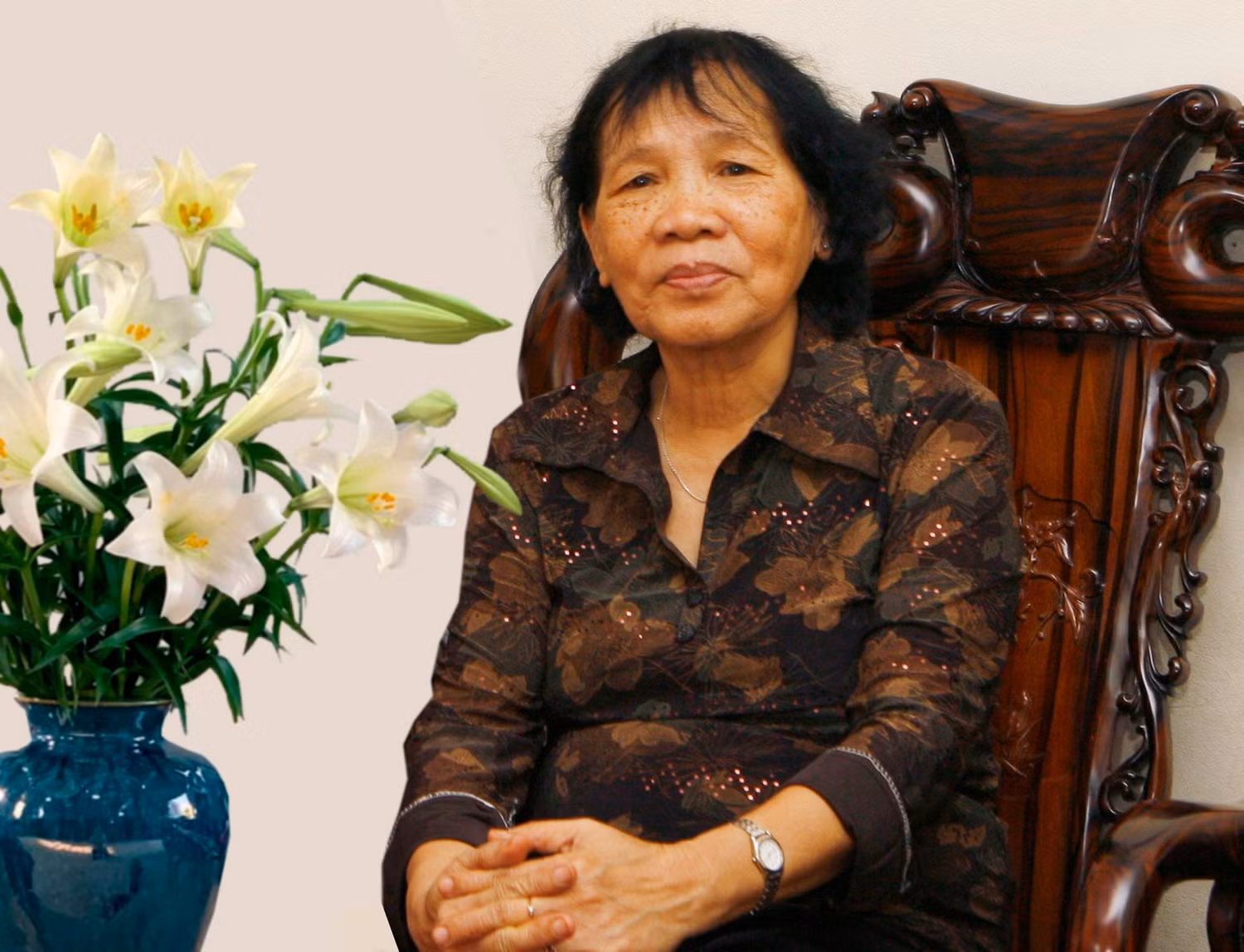 Bà Lê Thị Túy: "Việc đãi ngộ mức lương sau khi những người này trở về nước cũng cần phải có chính sách riêng, cần ưu tiên bố trí công việc phù hợp với ngành họ đã được đào tạo, có như vậy họ mới phát huy được khả năng đã học". Ảnh: Tùng Dương.