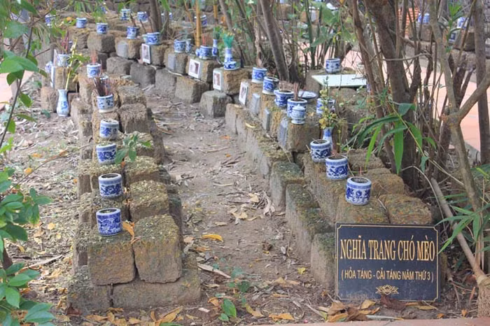 Nghĩa trang dành cho chó mèo (Ảnh: Hoàng Long)