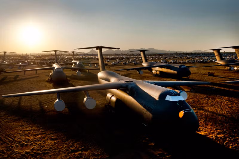 C-5 Galaxy tại căn cứ không quân Davis-Monthan ở Arizona.