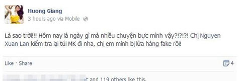 Hương Giang bức xúc