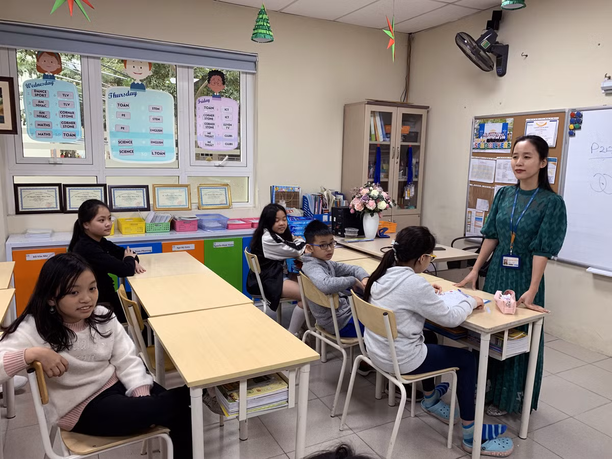 Học sinh luôn hứng khởi và nhớ sâu kiến thức nhờ những dự án học tập. Ảnh: Tùng Dương.