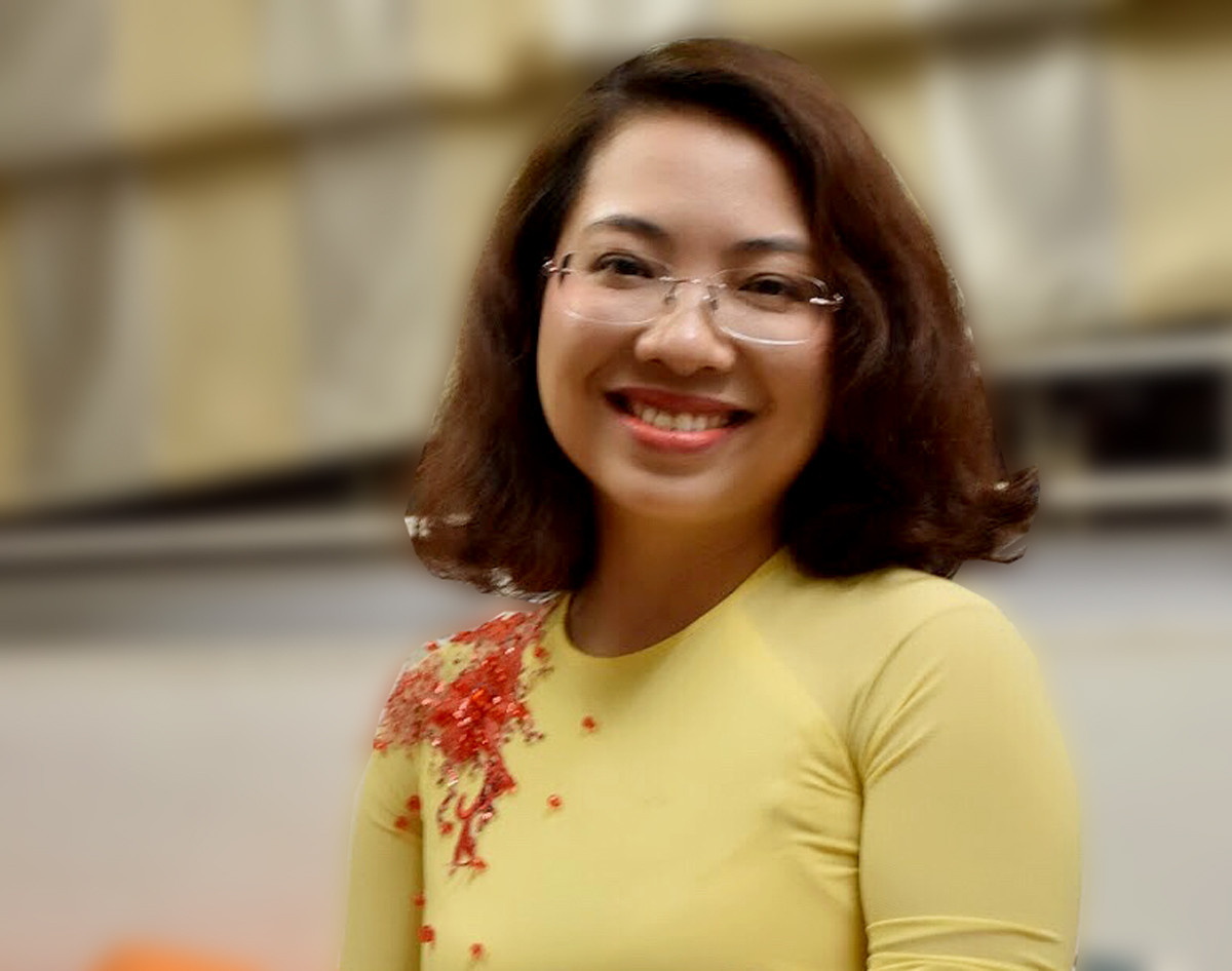 Cô giáo Nguyễn Thị Mai Hương: "Hơn nữa phải chuẩn bị tốt những phần bài tập tương tác, có như vậy thì giáo viên mới kiểm soát được việc học sinh có tham dự vào bài học hay không". Ảnh: Nhân vật cung cấp.