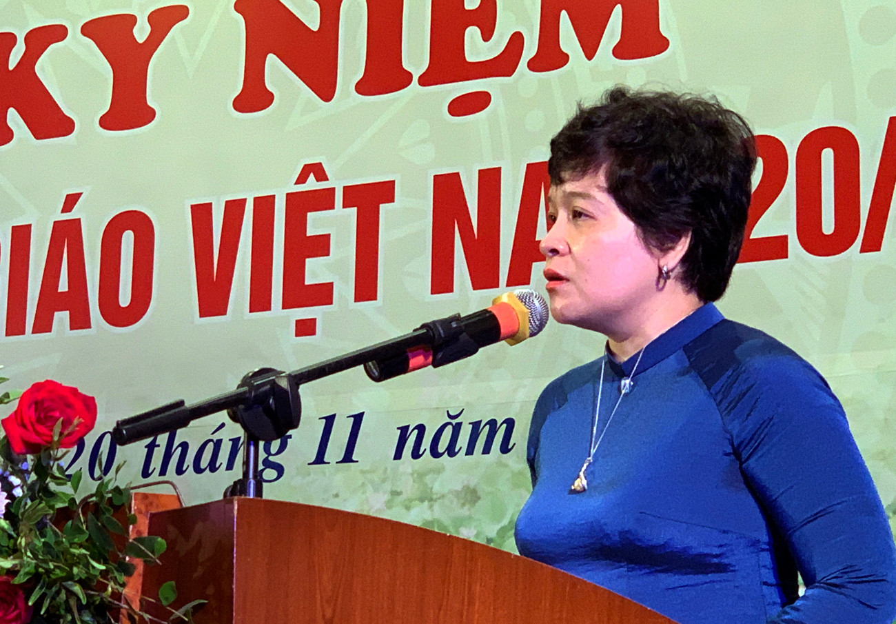 Nhà giáo Trần Thùy Dương - Hiệu trưởng Trường trung học phổ thông Chuyên Hà Nội - Amsterdam. Ảnh: Tùng Dương. Nhà giáo Trần Thùy Dương - Hiệu trưởng Trường trung học phổ thông Chuyên Hà Nội - Amsterdam. Ảnh: Tùng Dương.