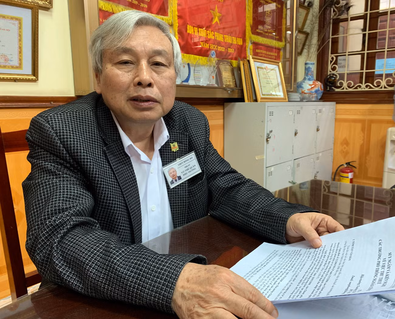 Thầy Võ Thế Quân: "Bộ Giáo dục nên nghiên cứu, lắng nghe ý kiến của các trường ngoài công lập, nên tạo cơ hội cho hệ thống này tham gia vào các trường chuyên hiện nay”. Ảnh : Tùng Dương.