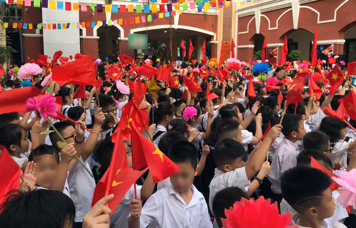 Lễ khai giảng năm học mới tại Thủ Đô Hà Nội. Ảnh minh họa: Tùng Dương.