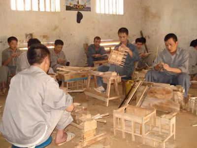 Các học viên lao động tại Trung tâm Giáo dục lao động Sơn La. Các học viên lao động tại Trung tâm Giáo dục lao động Sơn La.