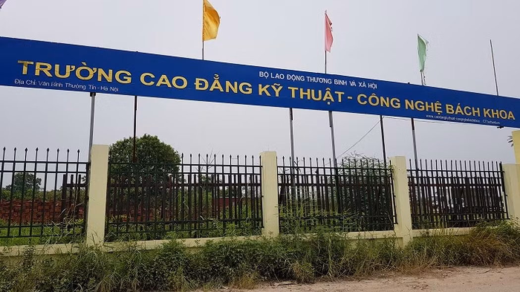 Khu đất được Nhà nước giao cho Trường Cao đẳng Kỹ thuật Công nghệ Bách khoa sử dụng hiện đang bỏ không (Ảnh:N.D)