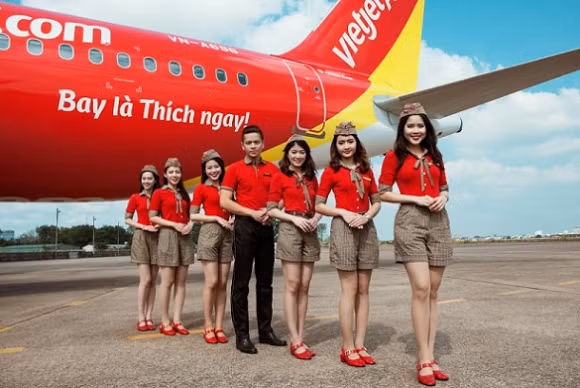 Vietjet vừa lọt top 50 hãng hàng không tốt nhất thế giới. Ảnh: Vietjet.