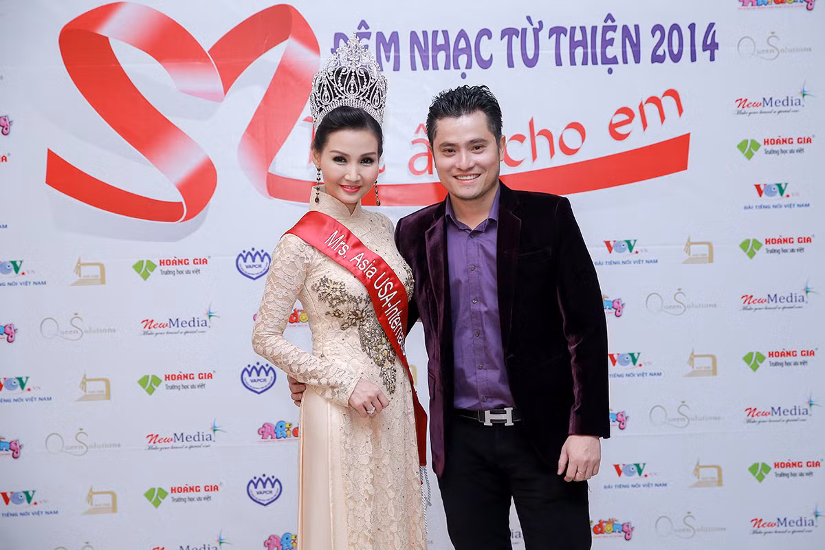 NTK Nhật Dũng và đại sứ thiện chí của chương trình về từ Mỹ, Hoa hậu quý bà Sonya Đặng Thảo Sương