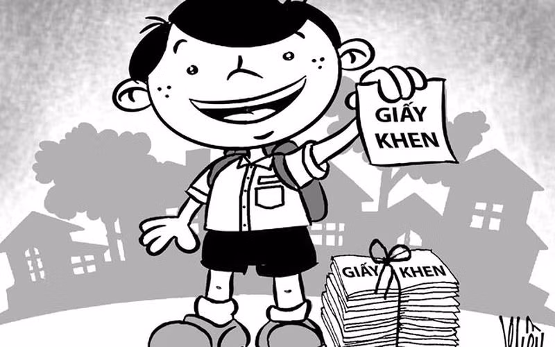 Học sinh khen vượt bậc không phải là học sinh giỏi? (Ảnh minh họa trên giaoduc.net.vn) Học sinh khen vượt bậc không phải là học sinh giỏi? (Ảnh minh họa trên giaoduc.net.vn)