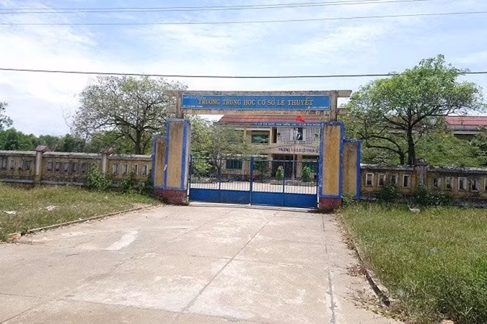 Trường trung học cơ sở Lê Thuyết, Thừa Thiên Huế nơi cô P.T.N.N bị hiếp dâm (Ảnh minh họa: laodong.vn).