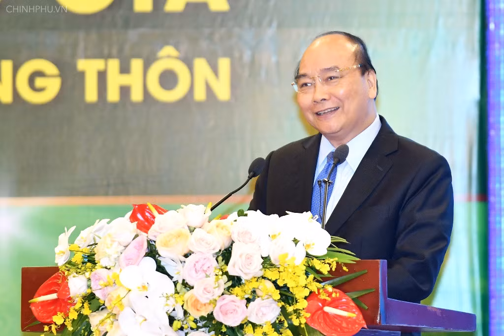 Thủ tướng Nguyễn Xuân Phúc phát biểu. Ảnh: VGP