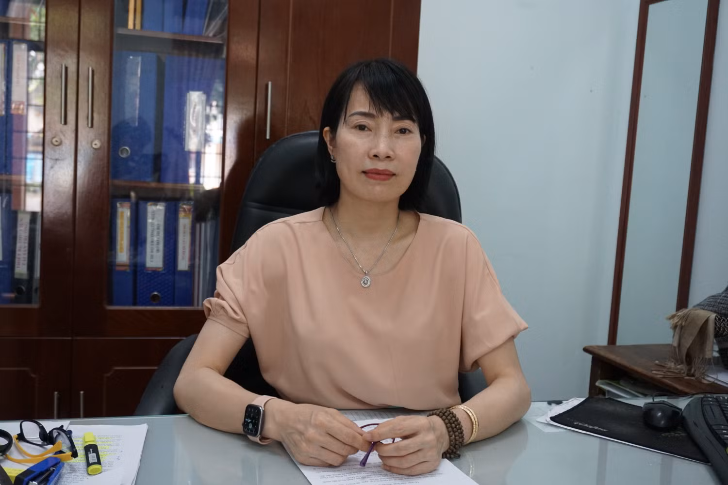 Cô Đoàn Thị Tuyết Yến – Hiệu trưởng Trường Tiểu học Tô Hiệu. Ảnh: Nguyên Phương