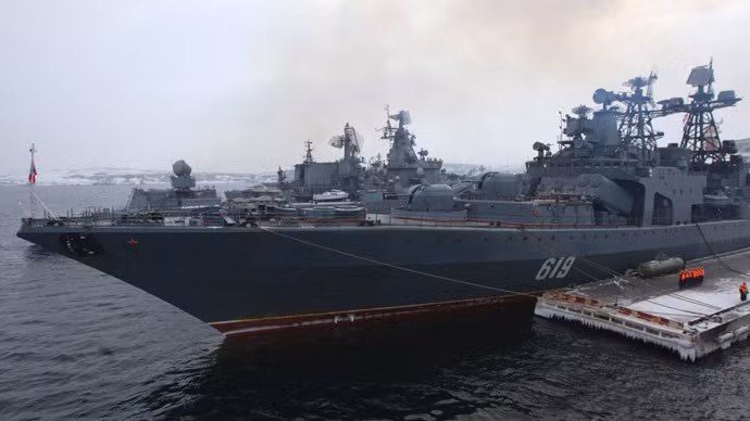 Tàu chiến Nga ở cảng Severomorsk