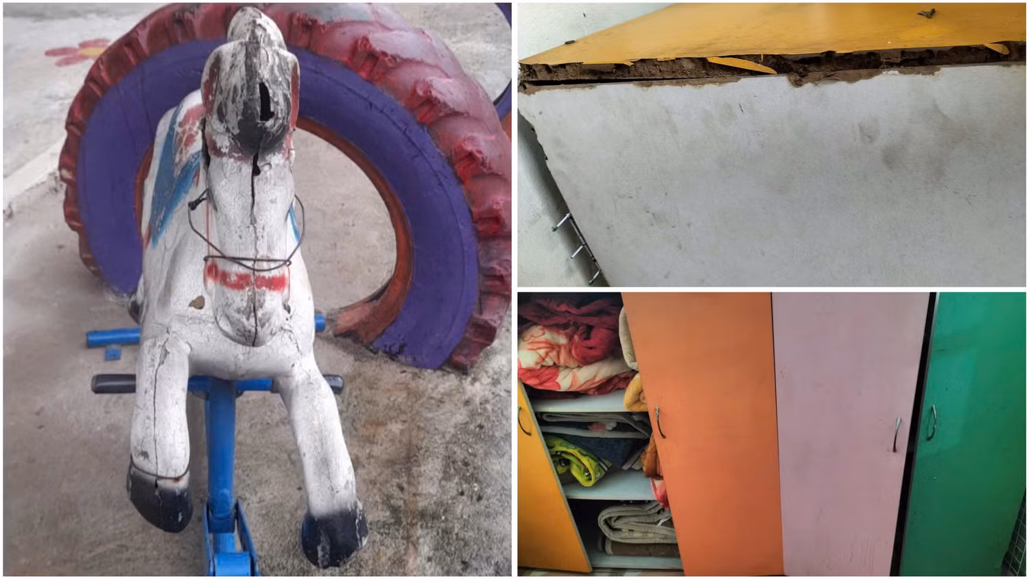 Cơ sở vật chất ở điểm trường bản Tùng Hương (Trường Mầm non Xá Lượng). Ảnh: NVCC.