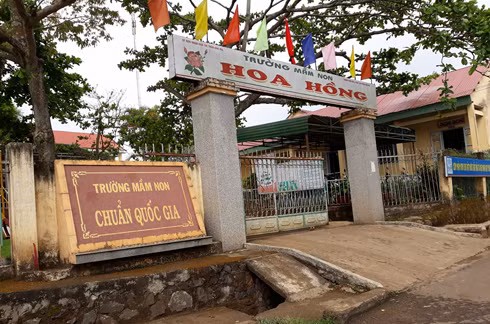 Trường Mầm non Hoa Hồng. (Ảnh: H.L) Trường Mầm non Hoa Hồng. (Ảnh: H.L)
