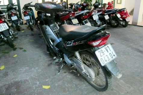 Phương tiện (sau khi lắp BKS) để các đối tượng thực hiện kế hoạch của mình