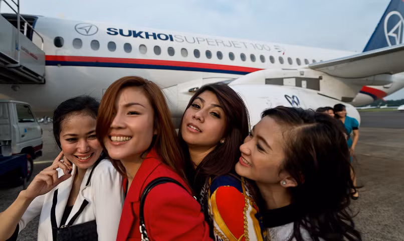 Chiếc Sukhoi Superjet-100 trước khi xảy ra chuyến bay định mệnh