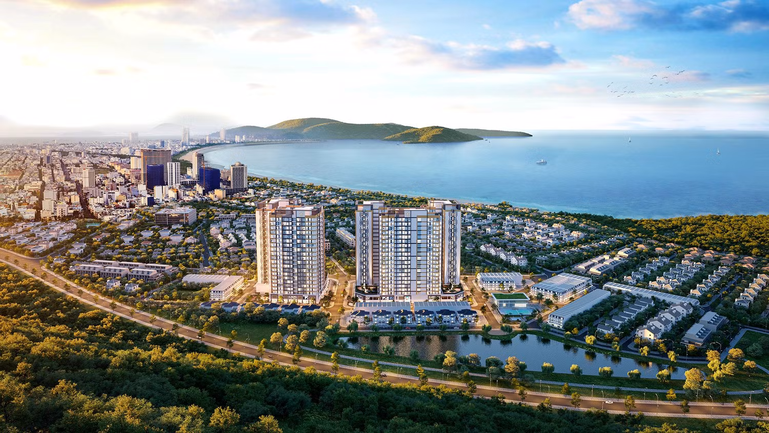 Phối cảnh tổng thể dự án căn hộ 9X Quy Nhơn. Ảnh: Hưng Thịnh Land Phối cảnh tổng thể dự án căn hộ 9X Quy Nhơn. Ảnh: Hưng Thịnh Land