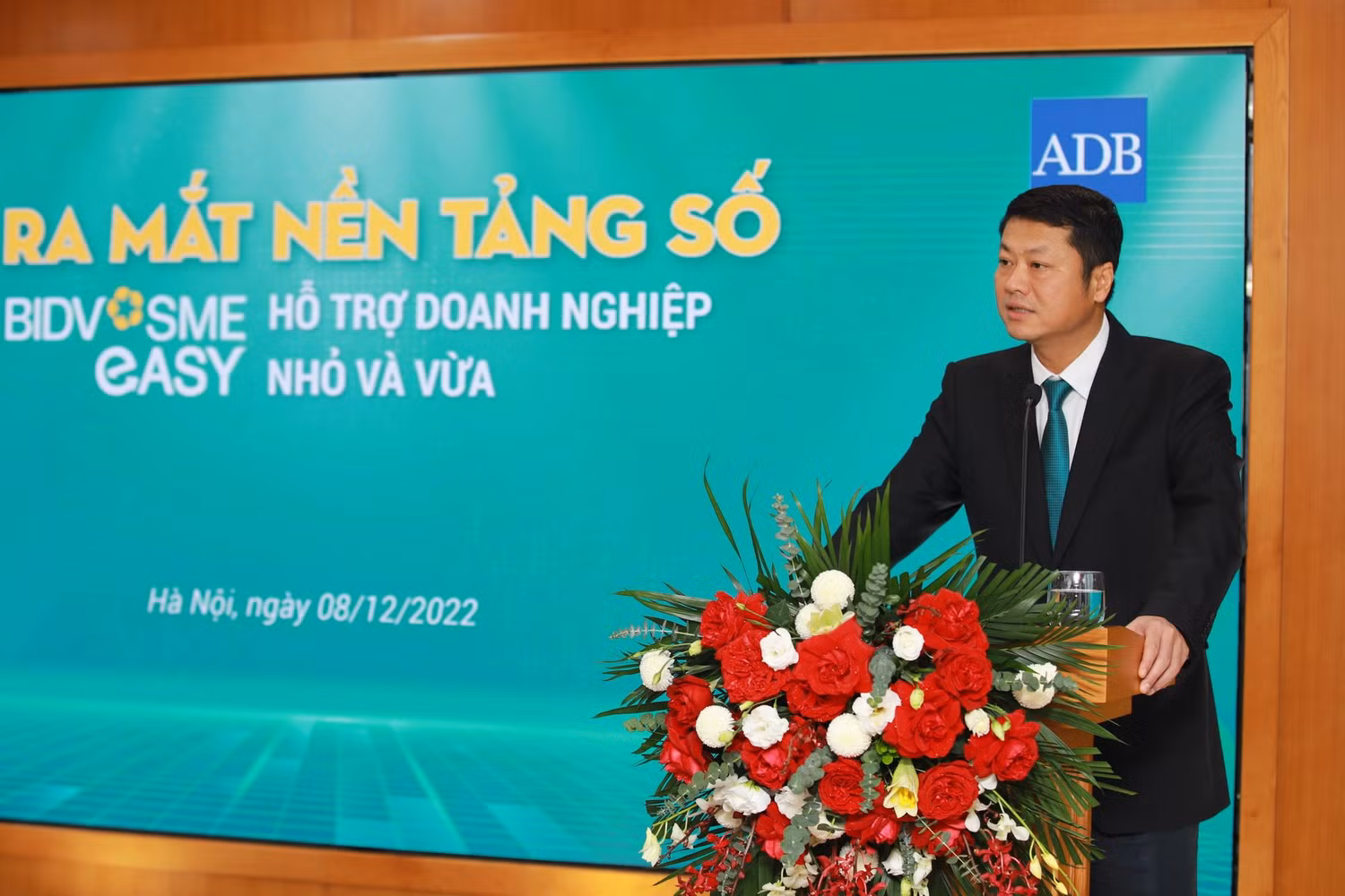 Ông Lê Ngọc Lâm - Tổng Giám đốc BIDV phát biểu tại sự kiện