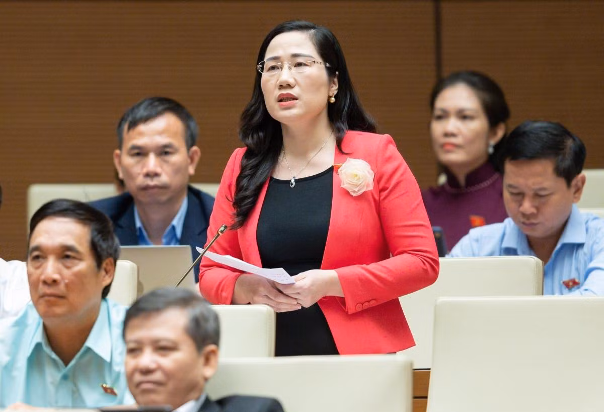 Đại biểu Nguyễn Thị Thủy, Đoàn Đại biểu Quốc hội tỉnh Bắc Kạn. Ảnh: vov.vn
