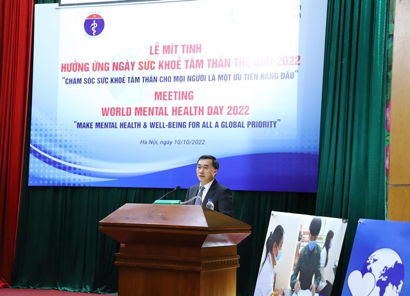 Giáo sư, Tiến sĩ Trần Văn Thuấn, Thứ trưởng Bộ Y tế phát biểu tại sự kiện. Ảnh: Cổng thông tin điện tử Bộ Y tế Giáo sư, Tiến sĩ Trần Văn Thuấn, Thứ trưởng Bộ Y tế phát biểu tại sự kiện. Ảnh: Cổng thông tin điện tử Bộ Y tế