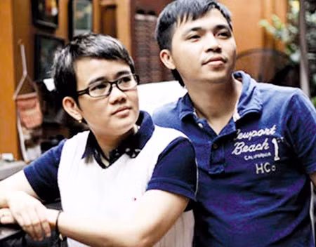 Lê Minh - Phương Uyên thời còn gắn bó chung trong 1 công ty.