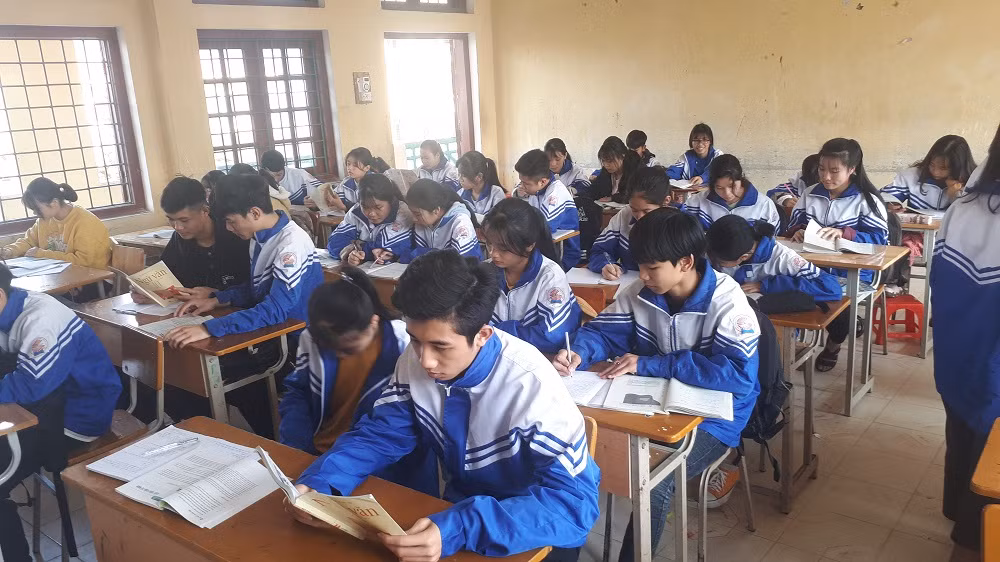 Học sinh được dạy con chữ, được dạy cách làm người (Ảnh:H.H)