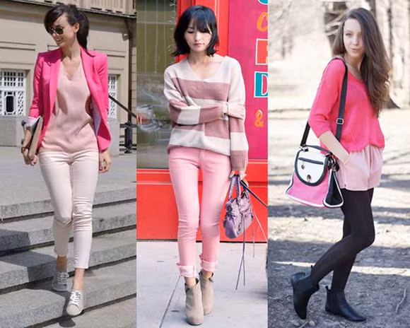 Hãy thật khéo léo, để sành điệu hơn với tone hồng.