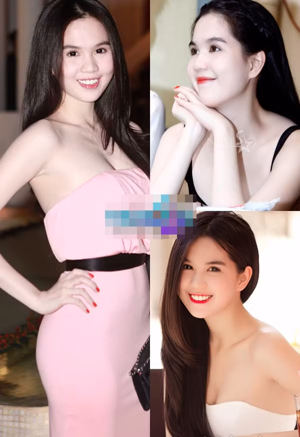 Những bộ váy cúp ngực chính là "vũ khí bí mật" giúp Ngọc Trinh tạo nên "thương hiệu gợi cảm" của riêng mình. Cô thực sự rất cuốn hút khi khoe làn da trắng ngần trong những thiết kế gợi cảm này