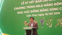 Vụ trưởng Vụ Giáo dục thể chất Ngũ Duy Anh trong một sự kiện tại Cần Thơ, ảnh minh họa: Báo Giáo dục và Thời đại.