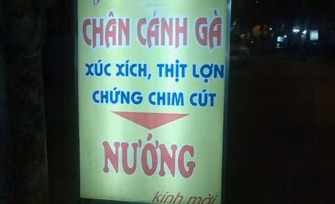 "Trứng chim cút" thành "Chứng chim cút". Ảnh: VTC News. "Trứng chim cút" thành "Chứng chim cút". Ảnh: VTC News.