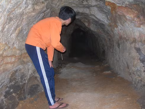 Đường hầm bí mật bên dưới cung Nam Phương hoàng hậu. Ảnh: Quốc Dũng. Đường hầm bí mật bên dưới cung Nam Phương hoàng hậu. Ảnh: Quốc Dũng.