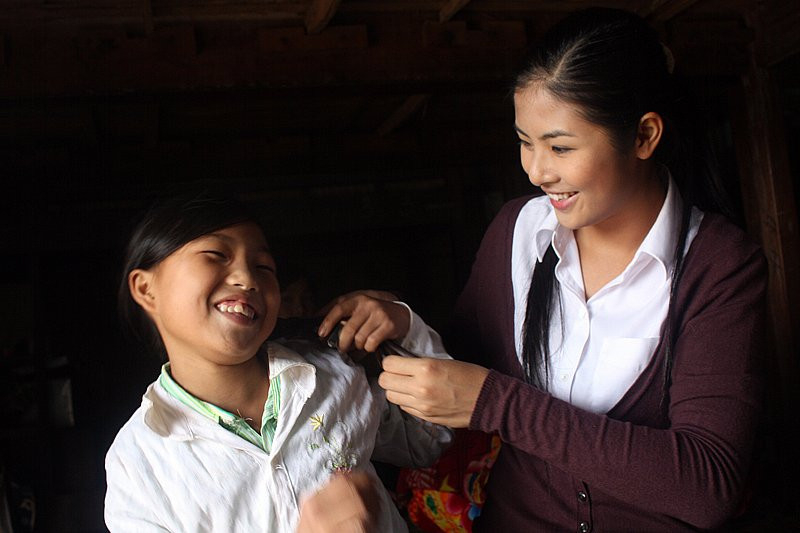 …Vui khi đã có mái tóc gọn gàng và thật đẹp
