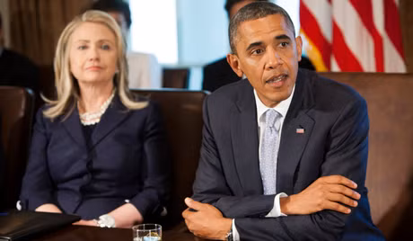Ngoại trưởng sắp từ nhiệm Hillary Clinton và Tổng thống Obama tham gia buổi giao lưu