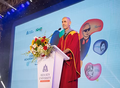 Giáo sư Franco Gandolphi - Trưởng khoa Kinh tế Quản trị, Trường Đại học Hoa Sen (ảnh: HSU)
