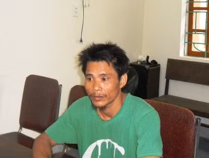 Đối tượng Nguyễn Đình Long tại cơ quan điều tra Đối tượng Nguyễn Đình Long tại cơ quan điều tra