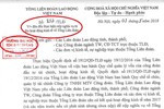 Ảnh chụp màn hình văn bản số 837/TLĐ ngày 3/5/2018 do ông Phan Văn Anh ký, gửi các đơn vị bao gồm Trường Đại học Tôn Đức Thắng.