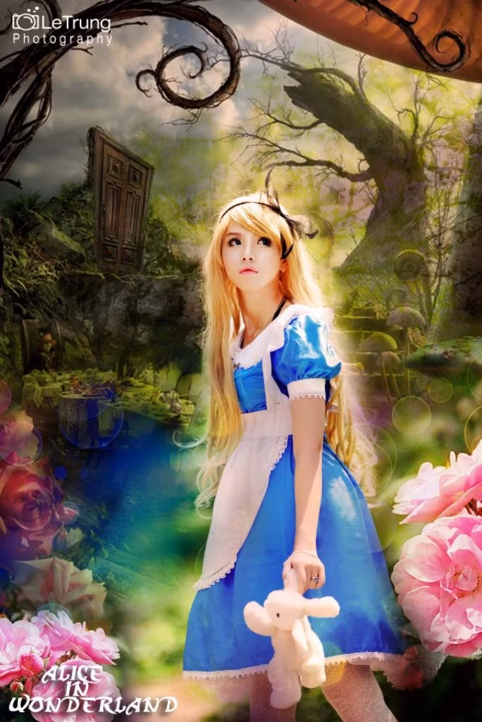 Cảnh tượng như trong những bộ phim hoạt hình "Công chúa tóc dài, búp bê Barbie..." Xem thêm: Cơn sốt ''thiên sứ 9X'': Bản sao của Linh Nga?