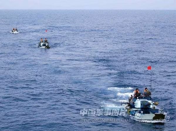 Hạm đội Nam Hải, Hải quân Trung Quốc trong một cuộc tập trận