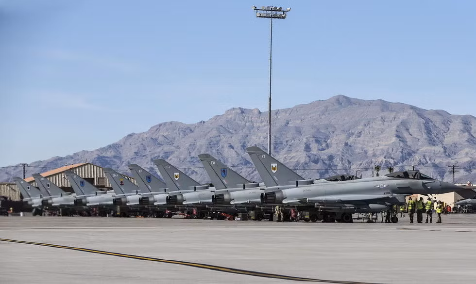 Diễn tập Red Flag 2015: Máy bay chiến đấu Typhoon của Không quân Anh