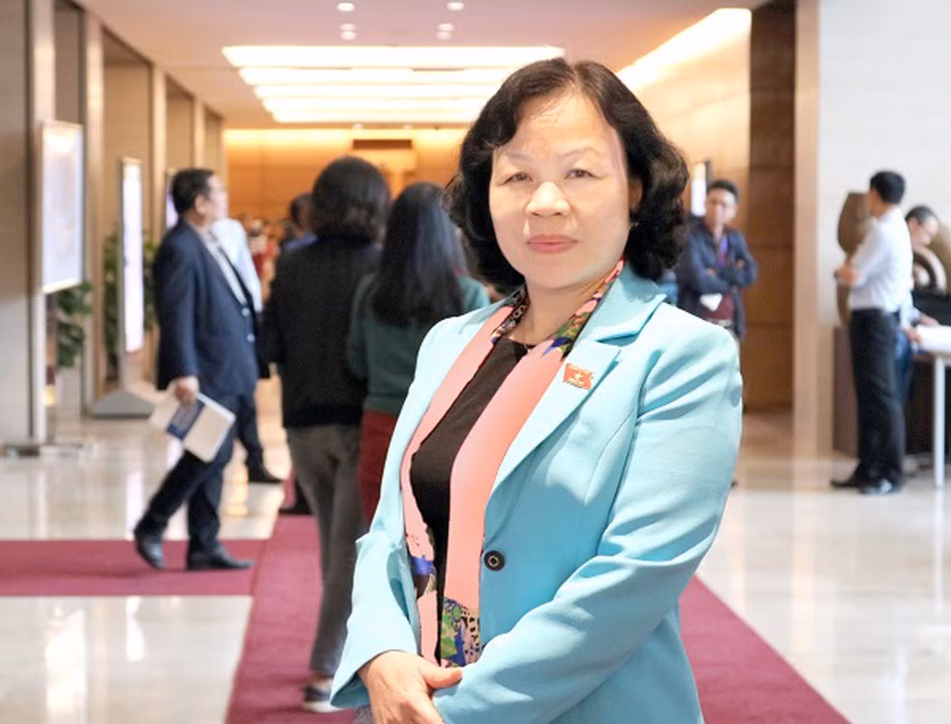 Đại biểu Nguyễn Thị Mai Hoa - Ủy viên thường trực, Ủy ban Văn hóa Giáo dục, Thanh niên, Thiếu niên và Nhi đồng của Quốc hội. Ảnh: Đỗ Thơm