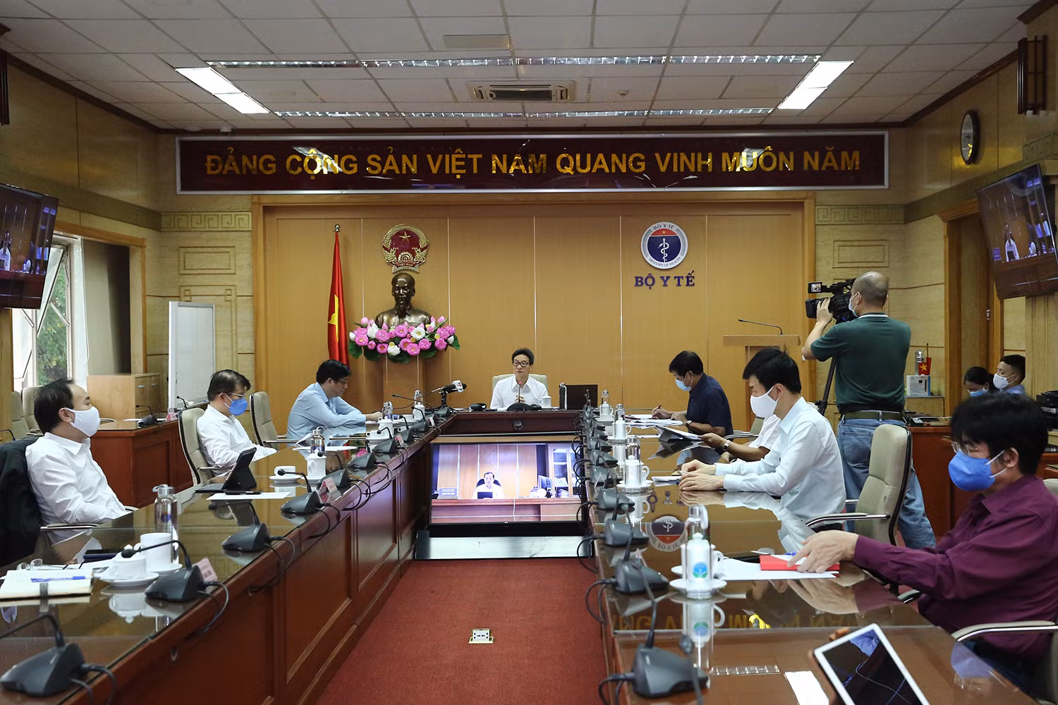 Quang cảnh cuộc họp. Ảnh: VGP Quang cảnh cuộc họp. Ảnh: VGP