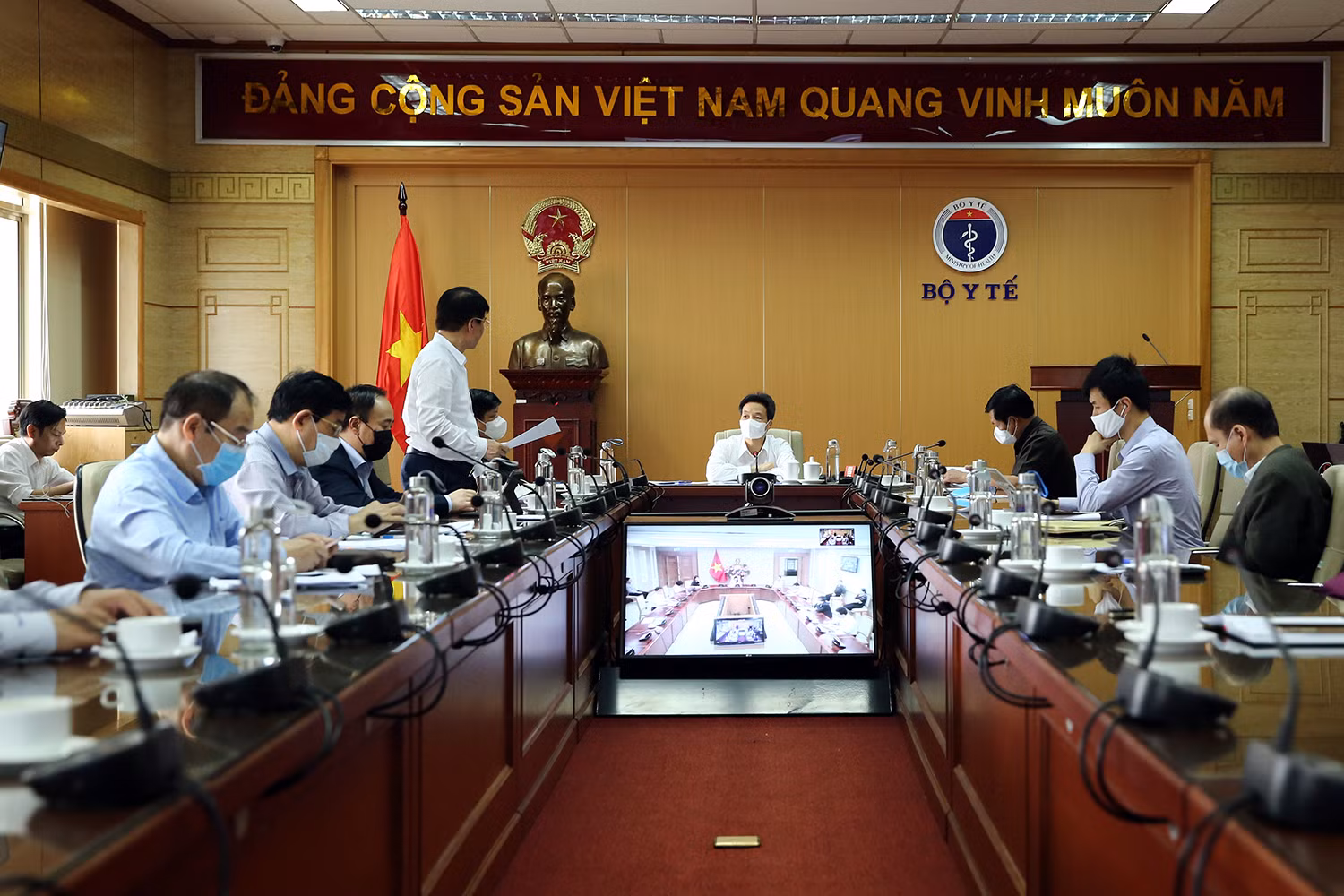 Quang cảnh cuộc họp. Ảnh: VGP Quang cảnh cuộc họp. Ảnh: VGP