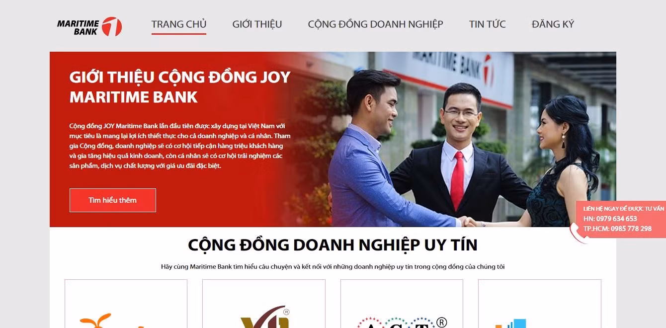 Để tìm hiểu thêm về Cộng đồng JOY-Maritime Bank, doanh nghiệp có thể truy cập trang web http://congdongjoy.msb.com.vn/ hoặc liên hệ hotline 0979643653 (Hà Nội) hoặc 0985778298 (Thành phố Hồ Chí Minh). Để tìm hiểu thêm về Cộng đồng JOY-Maritime Bank, doanh nghiệp có thể truy cập trang web http://congdongjoy.msb.com.vn/ hoặc liên hệ hotline 0979643653 (Hà Nội) hoặc 0985778298 (Thành phố Hồ Chí Minh).