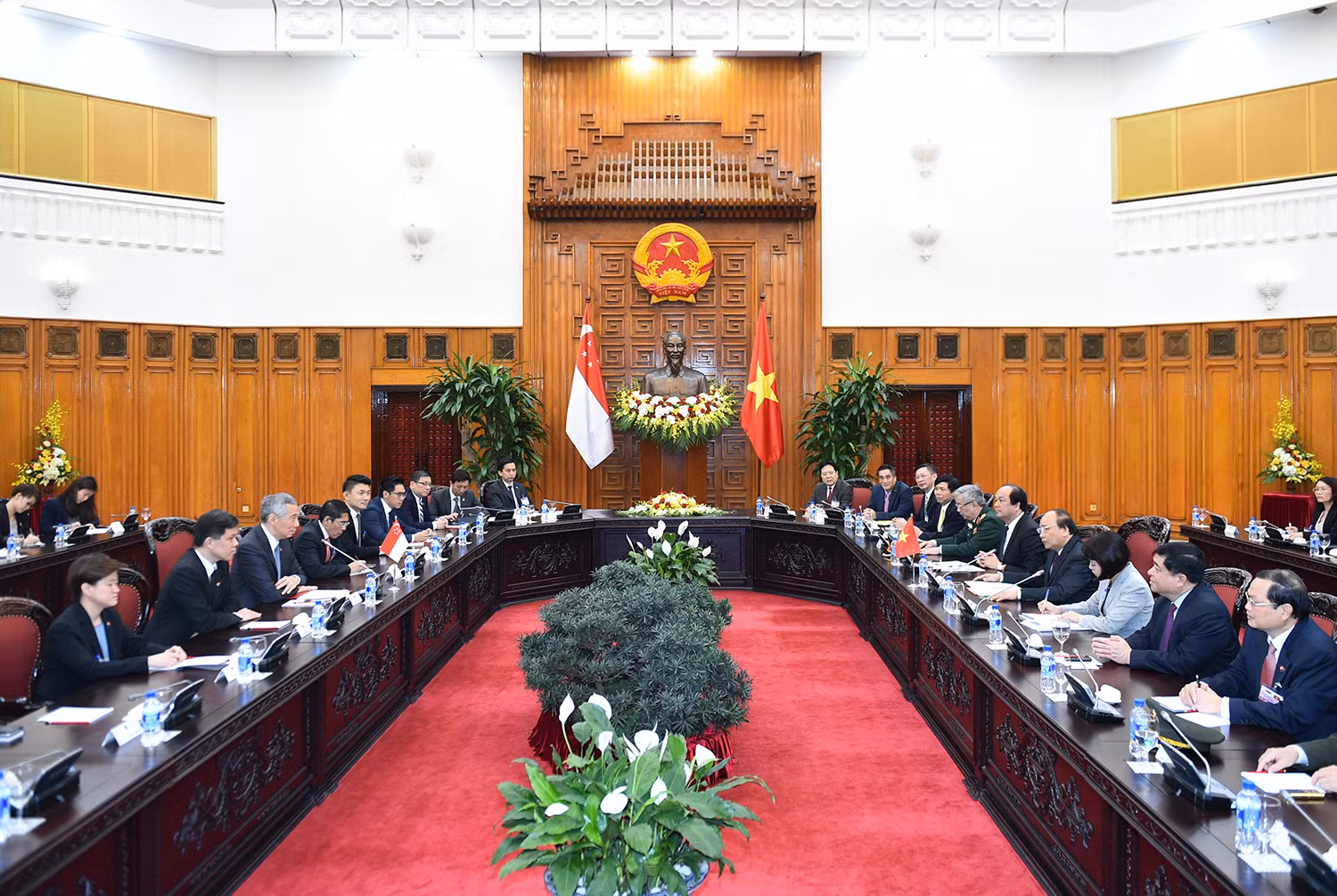 Toàn cảnh hội đàm. Ảnh: VGP/Quang Hiếu
