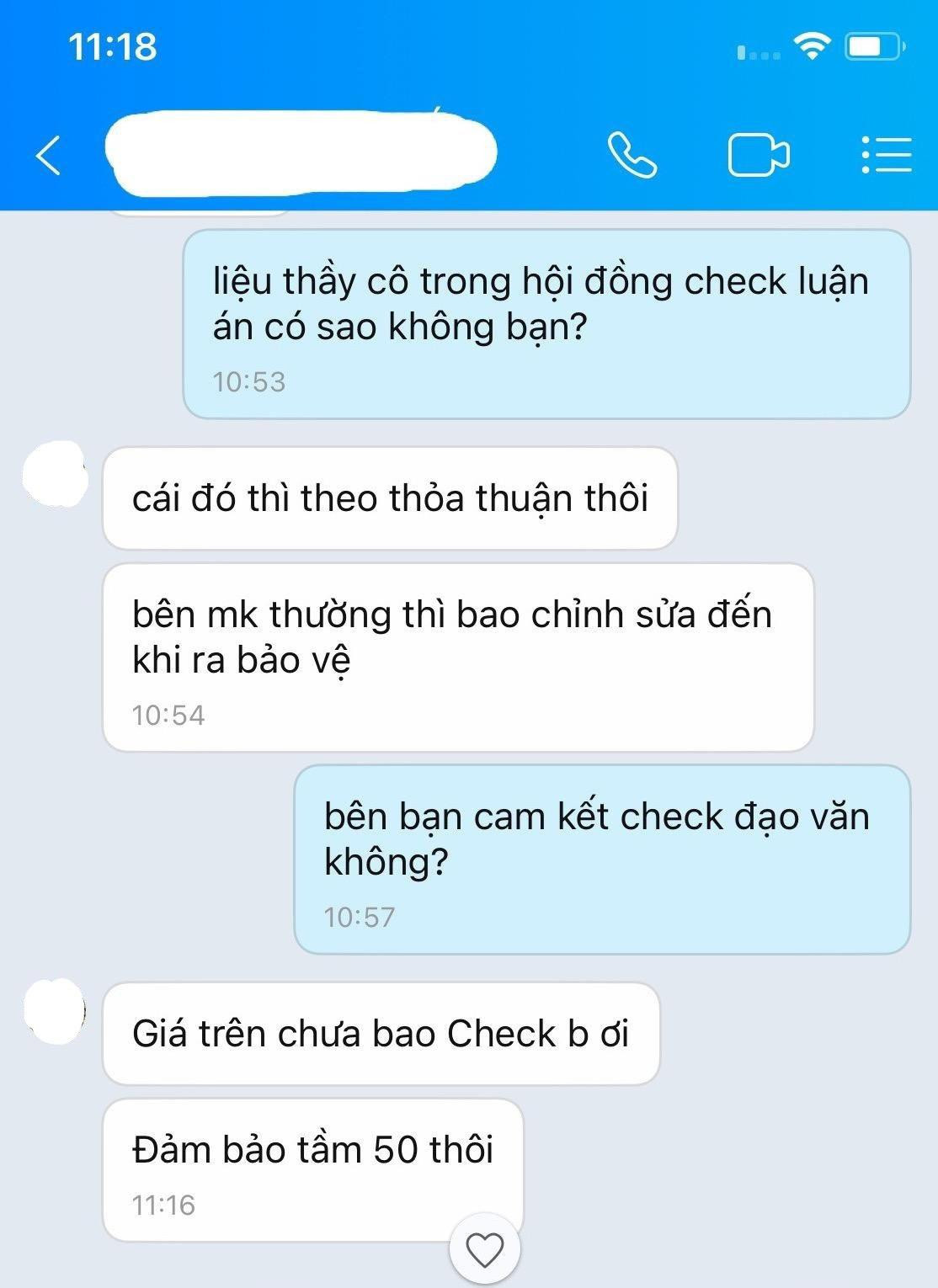 Nếu muốn giảm mức độ đạo văn trong luận án, người thuê phải trả giá cao hơn. (Ảnh: Chụp màn hình)