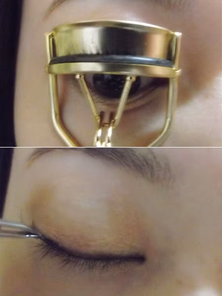 Trước khi kẹp mi giả thì bạn cần phải dùng kẹp mi để kẹp lông mi thật cho cong. Xem thêm: Trang điểm xinh / Bộ sưu tập váy chào hè 2012. Trước khi kẹp mi giả thì bạn cần phải dùng kẹp mi để kẹp lông mi thật cho cong. Xem thêm: Trang điểm xinh / Bộ sưu tập váy chào hè 2012.