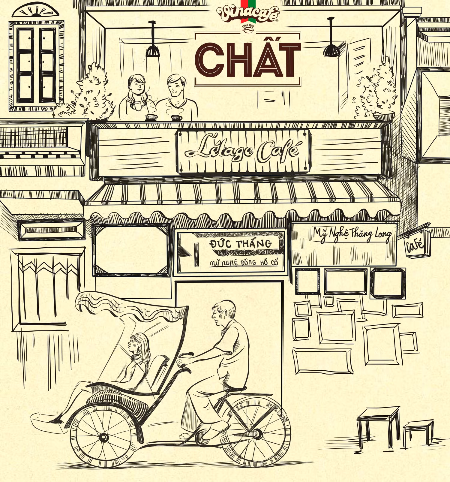 Ngồi cà phê là để thư giãn, đàm đạo, nhiều khi để... ngắm giai nhân.