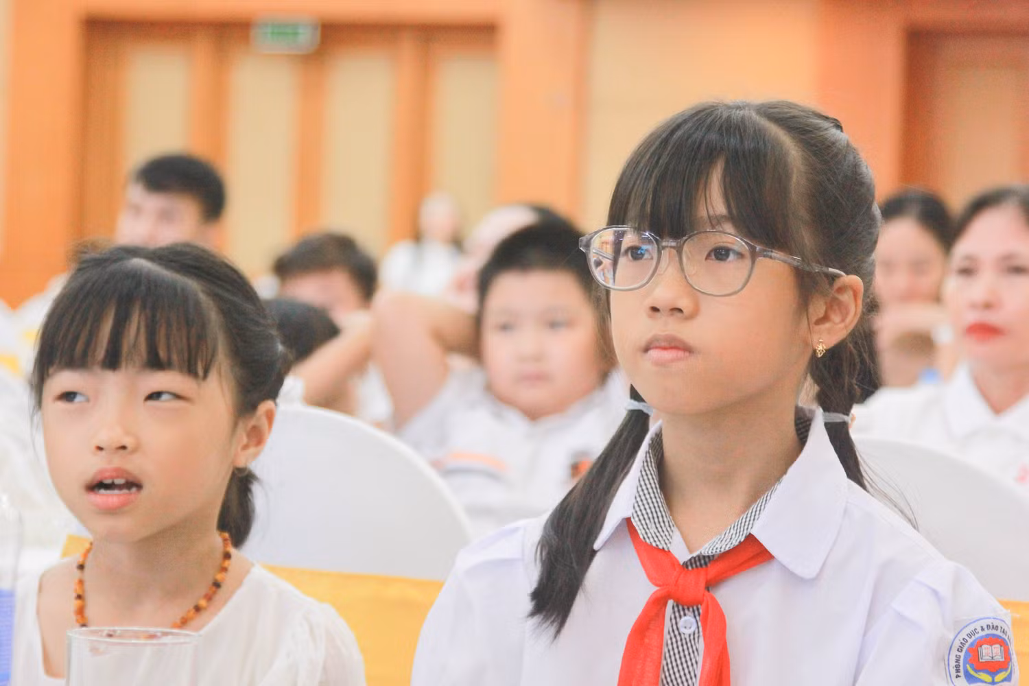 Em Nguyễn Bảo Trâm, học sinh lớp 5A1, trường Tiểu học Cổ Nhuế 2 B (Bắc Từ Liêm, Hà Nội) tham dự sự kiện. (Ảnh: Mạnh Đoàn) Em Nguyễn Bảo Trâm, học sinh lớp 5A1, trường Tiểu học Cổ Nhuế 2 B (Bắc Từ Liêm, Hà Nội) tham dự sự kiện. (Ảnh: Mạnh Đoàn)